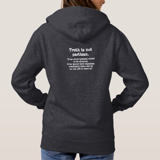 Democratie en Waarheid sweatshirt (Achterkant)