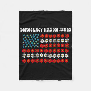 Democratie heeft geen Kings America vlag ontwerp Fleece Deken