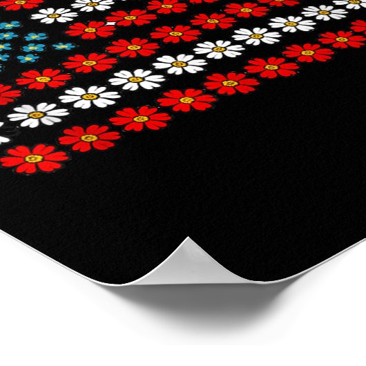 Democratie heeft geen Kings America vlag ontwerp Poster (Hoek)