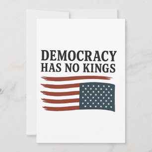Democratie heeft geen koning tegen Trump Bedankkaart