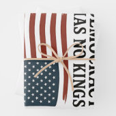 Democratie heeft geen koning tegen Trump Inpakpapier Vel (In situ)