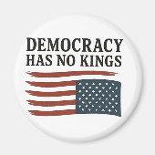 Democratie heeft geen koning tegen Trump Magneet (Voorkant)