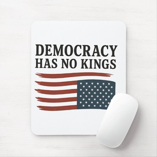 Democratie heeft geen koning tegen Trump Muismat (Met muis)