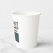 Democratie heeft geen koning tegen Trump Papieren Bekers (Links)