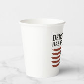 Democratie heeft geen koning tegen Trump Papieren Bekers (Rechts)