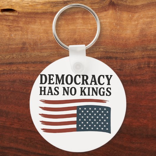 Democratie heeft geen koning tegen Trump Sleutelhanger (Voorkant)