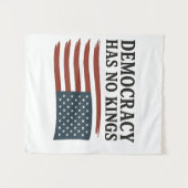 Democratie heeft geen koning tegen Trump Wandkleed (Voorkant (horizontaal))