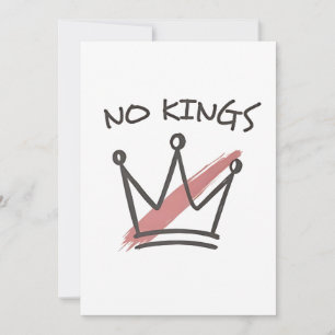 Democratie Heeft Geen Koning Vrijheid Status VS  Feestdagenkaart