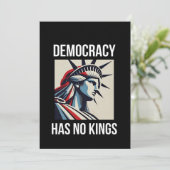 Democratie Heeft Geen Koning Vrijheid Status VS  Kaart (Staand voorkant)