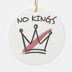 Democratie Heeft Geen Koning Vrijheid Status VS Keramisch Ornament