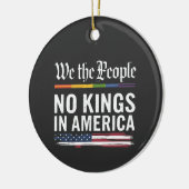 Democratie Heeft Geen Koning Vrijheid Status VS Keramisch Ornament (Links)