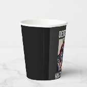 Democratie Heeft Geen Koning Vrijheid Status VS  Papieren Bekers (Rechts)