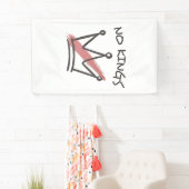 Democratie Heeft Geen Koning Vrijheid Status VS Spandoek (Insitu)