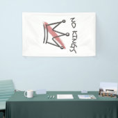 Democratie Heeft Geen Koning Vrijheid Status VS Spandoek (Beurs)