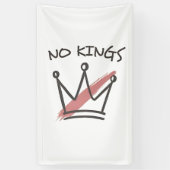Democratie Heeft Geen Koning Vrijheid Status VS Spandoek (Verticaal)