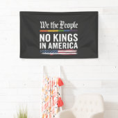 Democratie Heeft Geen Koning Vrijheid Status VS Spandoek (Insitu)