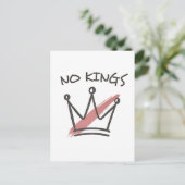 Democratie Heeft Geen Koning Vrijheid Status VS Uitnodiging Briefkaart (Staand voorkant)