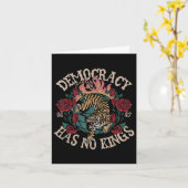 Democratie heeft geen koningen 8647 Tiger Kaart (Gele Bloem)