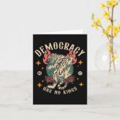 Democratie heeft geen koningen 8647 Tiger Kaart (Gele Bloem)