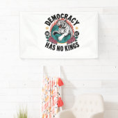 Democratie heeft geen koningen 86 47 Tijger Spandoek (Insitu)