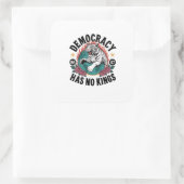 Democratie Heeft Geen Koningen 86 47 Tijger Vierkante Sticker (Tas)