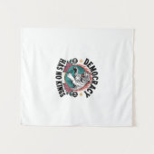 Democratie heeft geen koningen 86 47 Tijger Wandkleed (Voorkant (horizontaal))