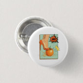 Democratie Heeft Geen Koningen VS Amerikaanse Prot Ronde Button 3,2 Cm (Voorkant /achterkant)