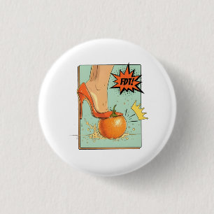 Democratie Heeft Geen Koningen VS Amerikaanse Prot Ronde Button 3,2 Cm