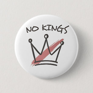 Democratie heeft geen koningsvrijheid in de VS Ronde Button 5,7 Cm