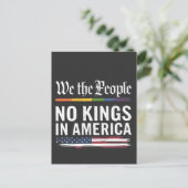 Democratie heeft geen koningsvrijheid in de VS Uitnodiging Briefkaart (Staand voorkant)