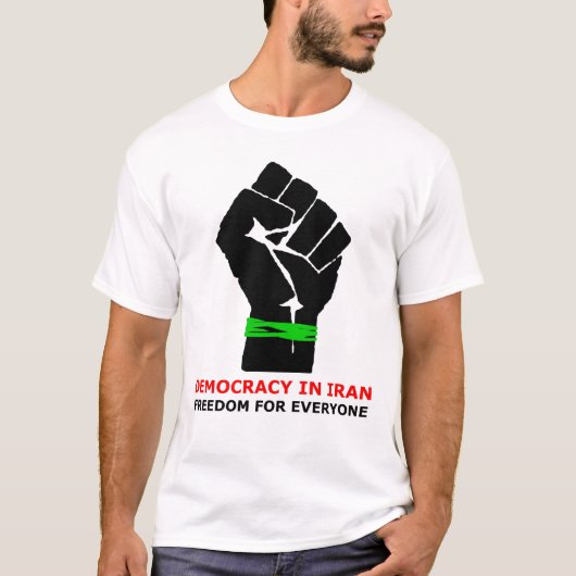 Democratie in Iran T-shirt (Voorkant)