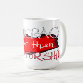 Democratie is beter dan dictatuur koffiemok (Voorkant rechts)