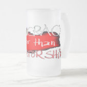 Democratie is beter dan dictatuur matglas bierpul (Voorkant rechts)