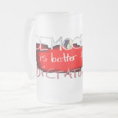 Democratie is beter dan dictatuur matglas bierpul (Voorkant links)