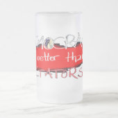 Democratie is beter dan dictatuur matglas bierpul (Center)