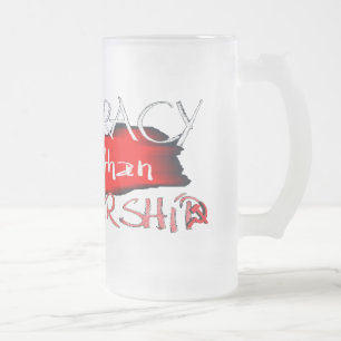 Democratie is beter dan dictatuur matglas bierpul