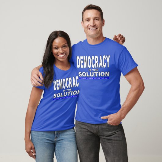Democratie is de oplossing t-shirt (Unisex)