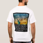 Democratie is een heel fragiel ding. t-shirt (Achterkant)