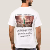 Democratie is een heel fragiel ding. t-shirt (Achterkant)