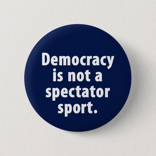 Democratie is geen Button voor sporten (Voorkant)