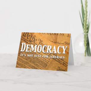 Democratie is niet alleen voor liberalen kaart