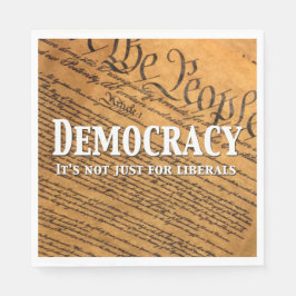 Democratie is niet alleen voor liberalen servet