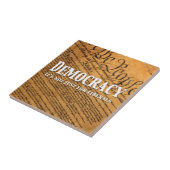 Democratie is niet alleen voor liberalen tegeltje (Zijkant)