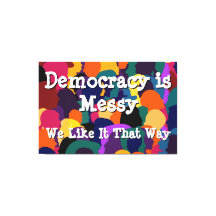 Democratie is rommelig