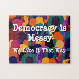Democratie is rommelig legpuzzel