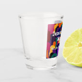 Democratie is rommelig  shot glas (Links)