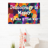 Democratie is rommelig spandoek (Insitu)