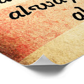 Democratie kan niet bestaan Citaat Poster (Hoek)