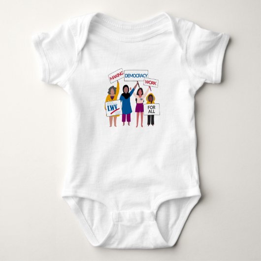 Democratie laten werken - Baby Bodysuit (Voorkant)