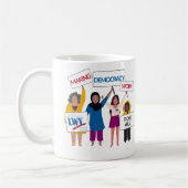 Democratie laten werken Mok, 11 oz koffie-Mok Koffiemok (Links)